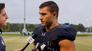 Navy Football Interview Colin Ramos UAB Week [upl. by Ydolem]