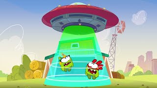 Om Nom Stories Super Noms  UFO  Funny Cartoons for Kids  HooplaKidz TV [upl. by Illek55]