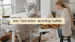 A Simple Sewing Table Setup With an IKEA Table [upl. by Graham506]