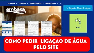 Como fazer pedido de água pelo site da Embasa [upl. by Nnaaras682]