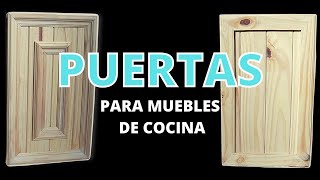 2 Formas Fáciles de Hacer Puertas de Mueble de Cocina con Machimbre  Carpintería [upl. by Elery]