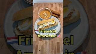 Broodje Frikandel Americain😂🇺🇸 foodshorts filet american lekker [upl. by Esilec]