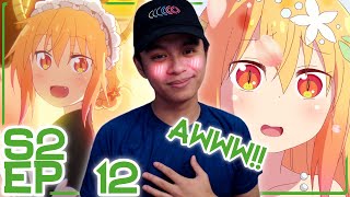 LOOK AT HER  Miss Kobayashis Dragon Maid Season 2 Episode 12 Reaction [upl. by Laris]