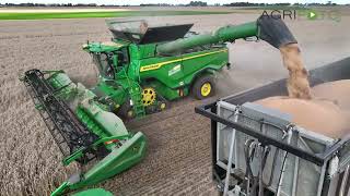 Meet the 100thr X Factor  John Deere X9 1000 combine  Wheat harvest 2023 [upl. by Ahsenit467]