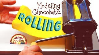 How to Roll Modeling Chocolate with a Pasta Machine [upl. by Ymeraj]