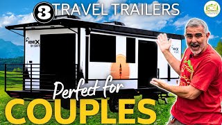 3 Travel Trailers Perfect For Couples  2024 Models [upl. by Mei851]