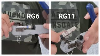 How to Install RG6 and RG11 Coax Cable [upl. by Senior]