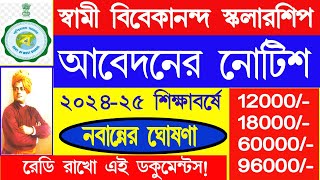 সুখবর  Swami Vivekananda Scholarship update 2024  SVMCM scholarship update news 2024 [upl. by Arodal204]