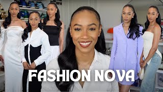 Fashion Nova TryOn Haul 2024  Stunning Dresses Sandals Jeans amp More [upl. by Sherburne459]