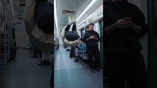 Backflip Prank On The Metro😂🫣 kiryakolesnikov funny prank comedy stunt parkour backflip [upl. by Maya]