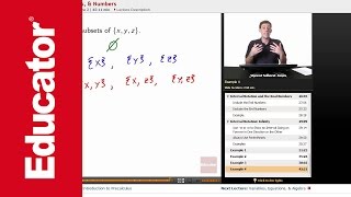 Subsets Sets amp Numbers [upl. by Petua]