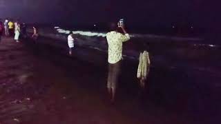 இரவு நேரத்தில் கடற்கரை  Sea shore at night [upl. by Hussey220]