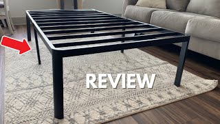 ZINUS Van 16 Inch Metal Platform Bed Frame  Quick Review [upl. by Elin]