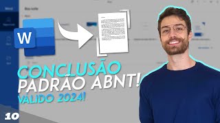 COMO FAZER A CONCLUSÃO ABNT FÁCIL E RÁPIDO [upl. by Enirehtakyram132]