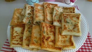 KAHVALTI ve ÇAY SAATLERİNİZ İçin ŞAHANE BİR KREP BÖREK TARİFİ [upl. by Gebhardt]