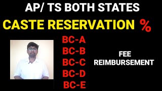 TSAP EAMCET 2022eamcet 2022 caste wise reservationBC caste wise reservation tseamcet apeamcet [upl. by Nnylak560]