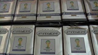 10 PACKS ☆ PANINI PRIZM 2014 OFFICIAL FIFA WORLD CUP SOCCER trading cards ☆ OPENING [upl. by Kareem906]