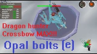 Max hits on Vorkath with dragonhunter and Opal bolts e Luck Lightning [upl. by Elbag]