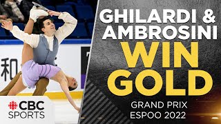 Ghilardi amp Ambrosini win first Grand Prix gold medal at Grand Prix Espoo pairs event  CBC Sports [upl. by Harris784]