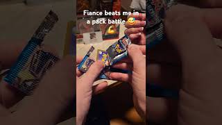 Fiance beats me in a pack battle pokemontcg pokemon collectiblecards pokemoncardcommunity [upl. by Uticas]