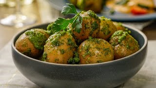 Papas cambray con pesto de cilantro [upl. by Sila]