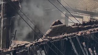 Fire in Bisbee burns two buildings on Main Street [upl. by Berte553]