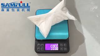 80  Powder ：600g  pillow bag  pe film [upl. by Ysdnyl]