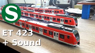 ET 423  SBahn H0 im Automatikbetrieb [upl. by Nehemiah629]