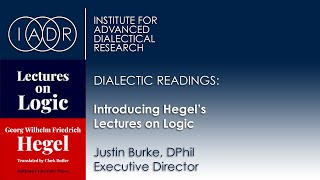 Introducing Hegels Lectures on Logic [upl. by Fredkin]