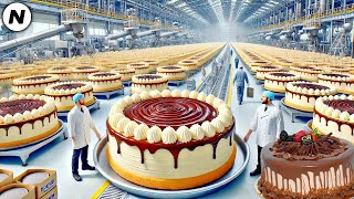 Cómo Se Hacen Millones De Pasteles En Una Fábrica  Proceso Automatizado De Fabricación Pasteles [upl. by Elyr]