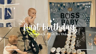 FIRST BIRTHDAY PARTY  Dawson’s first birthday 🩵 bossbaby [upl. by Starkey275]