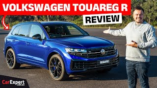 2024 Volkswagen Touareg R inc 0100 amp braking review Performance SUV bargain [upl. by Orose712]