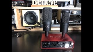 Audio Technica AT4040 vs AT2020 [upl. by Avrenim]