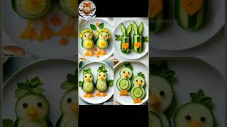 Awesome Creativity 12 Majestic carvings  Only Cucumber carvingdesignRoShZiMu [upl. by Rehctaht]