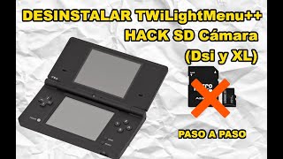 🛠️🎮 Como DESINSTALAR TWiLightMenu HACK SD Cámara NINTENDO DSi  DSi XL en 2024 paso a paso 🛠️🎮 [upl. by Ahsratan]