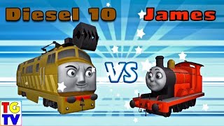 Thomas amp Friends Go Go Thomas  Diesel 10 vs James Emily [upl. by Inod]