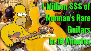 See over 1 MILLION Dollars of Normans Rare Guitars in 10 minutes with Mark Agnesi  GIBSON [upl. by Felice]