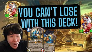 THIS DECK SIMPLY CANT LOSE DISGUISED TOAST PLAYS HANDBUFF PALADIN DECK [upl. by Rustie591]