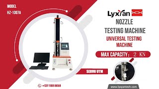 Nozzle compression Strength test equipment 2KN CAPACITY UTM [upl. by Crystie]