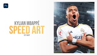 Mbappe to Real Madrid Speed Art [upl. by Aihseyt419]