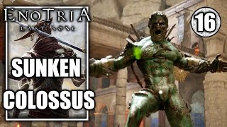 Enotria The Last Song – Thermae Caves  Sunken Colossus Boss Fight  Walkthrough Part 16 [upl. by Aihsem]