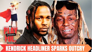 Super Bowl Showdown Kendrick Lamar’s Headliner Sparks Outcry 4 Lil Wayne 2 Represent Hometown Glory [upl. by Anneuq]