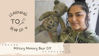 Sewing a Memory BearMilitary edition  DIY military memory bear [upl. by Sheridan229]