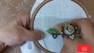 finish Cross Stitch in an Embroidery Hoop  LittleTruck Ornament Handmade [upl. by Wake973]