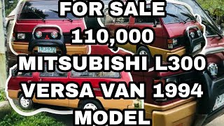 FOR SALE 110000 MITSUBISHI L300 VERSA VAN 1994 GAS MANUAL [upl. by Travax]