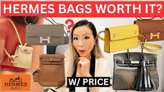 HERMES BAGS WORTH IT w PRICE  Hermes Kelly Jump Snap Wallet Constance Elan Birkin Go Team [upl. by Anibor81]