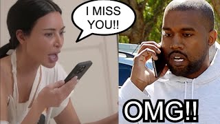 Kim Kardashian is CALLING Kanye West and MISSES HIM After Her BREAKUP with Odell  umm WHAAT [upl. by Nitsirhc]