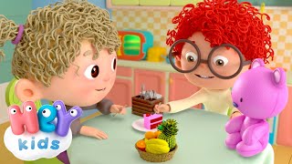 Share with friends 🍰  HeyKids Nursery Rhymes  Animaj Kids [upl. by Aleakcim]