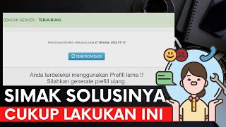 Cara Mengatasi Anda Terdeteksi Menggunakan Prefill Lama Silahkan Generate Prefill Ulang [upl. by Conni]