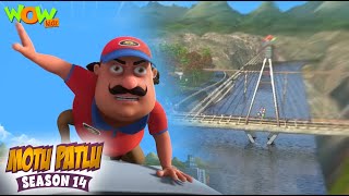 Bridge In Danger  Motu Patlu  Season 14  Full Episode  Wow Kidz [upl. by Yruj362]